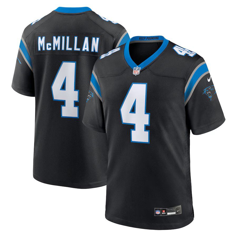 Youth Carolina Panthers #4 Tetairoa McMillan Nike Black 2025 NFL Draft Game Jersey->youth nfl jersey->Youth Jersey